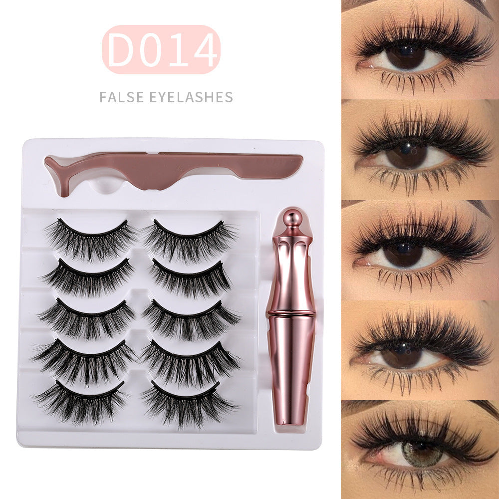 S4R-Mink Eyelashes Magnetic Eyelashes 5 Pairs Of Magnets
