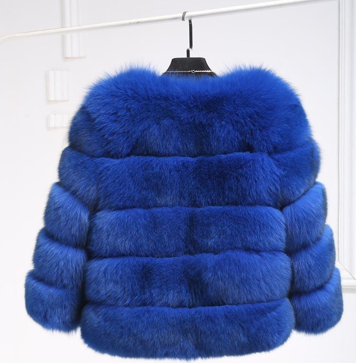 S4R-S-3XL Mink Coats Women Winter New Fashion FAUX Fur Coat Elegant Thick Warm Outerwear Fake Fur Jacket Chaquetas Mujer