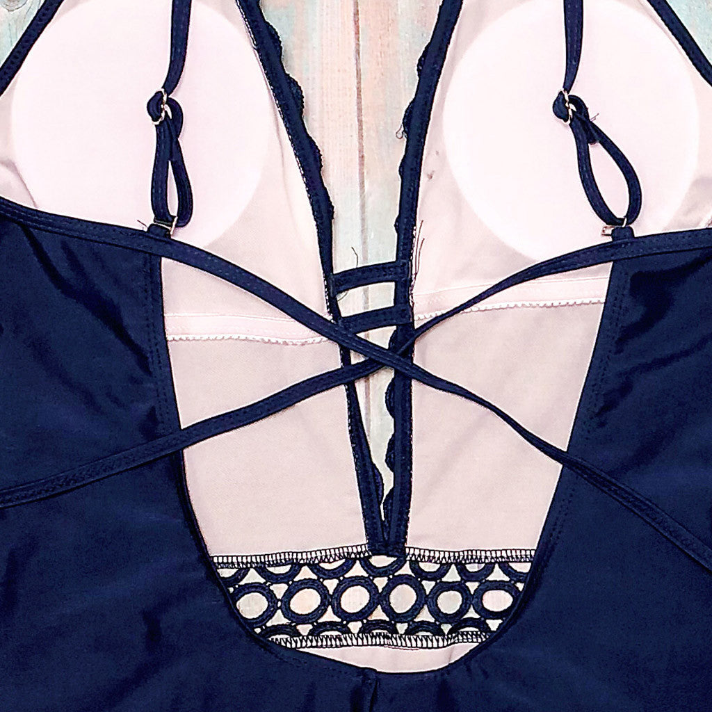 S4R-Backless Women Sling Swimwear