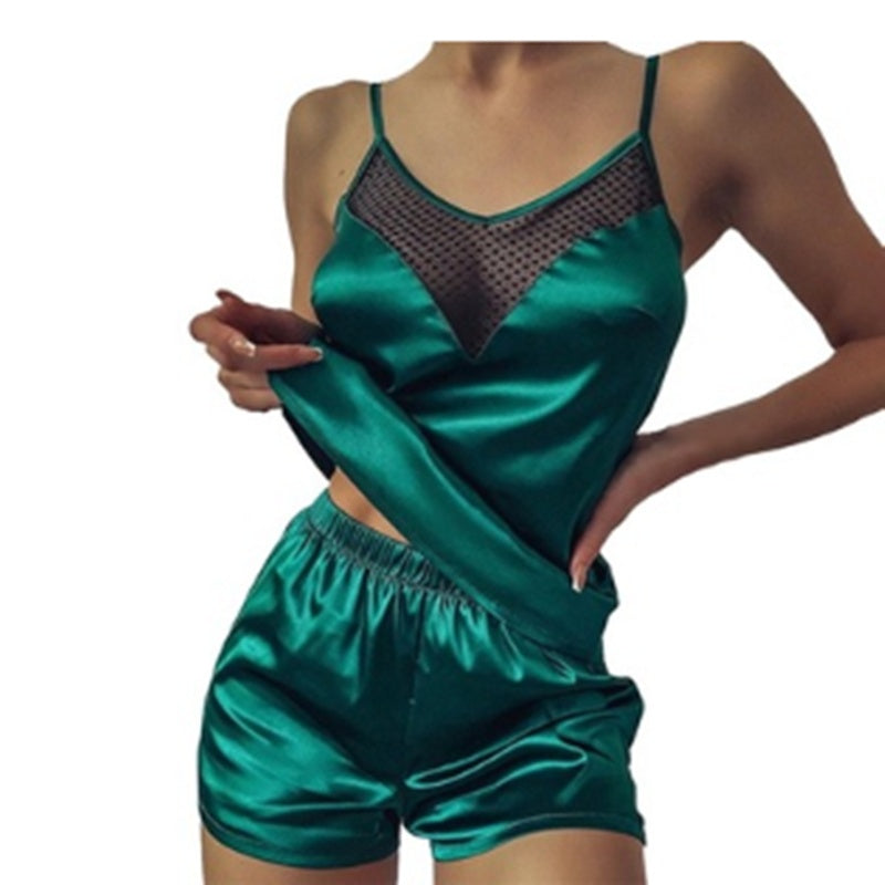 S4R-Women Sexy Sleepwear Sleeveless Babydoll Strap