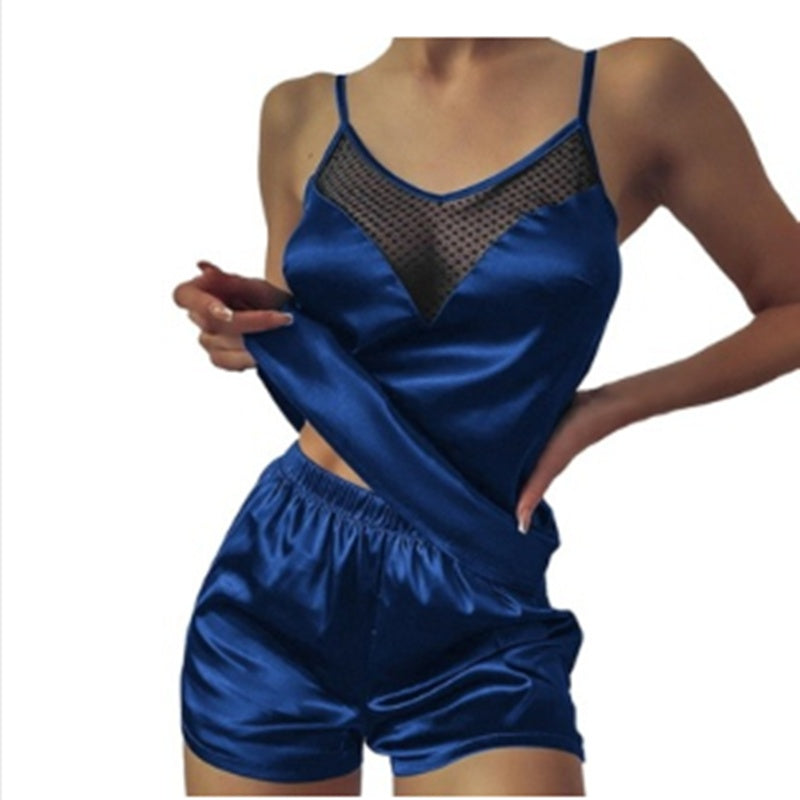 S4R-Women Sexy Sleepwear Sleeveless Babydoll Strap