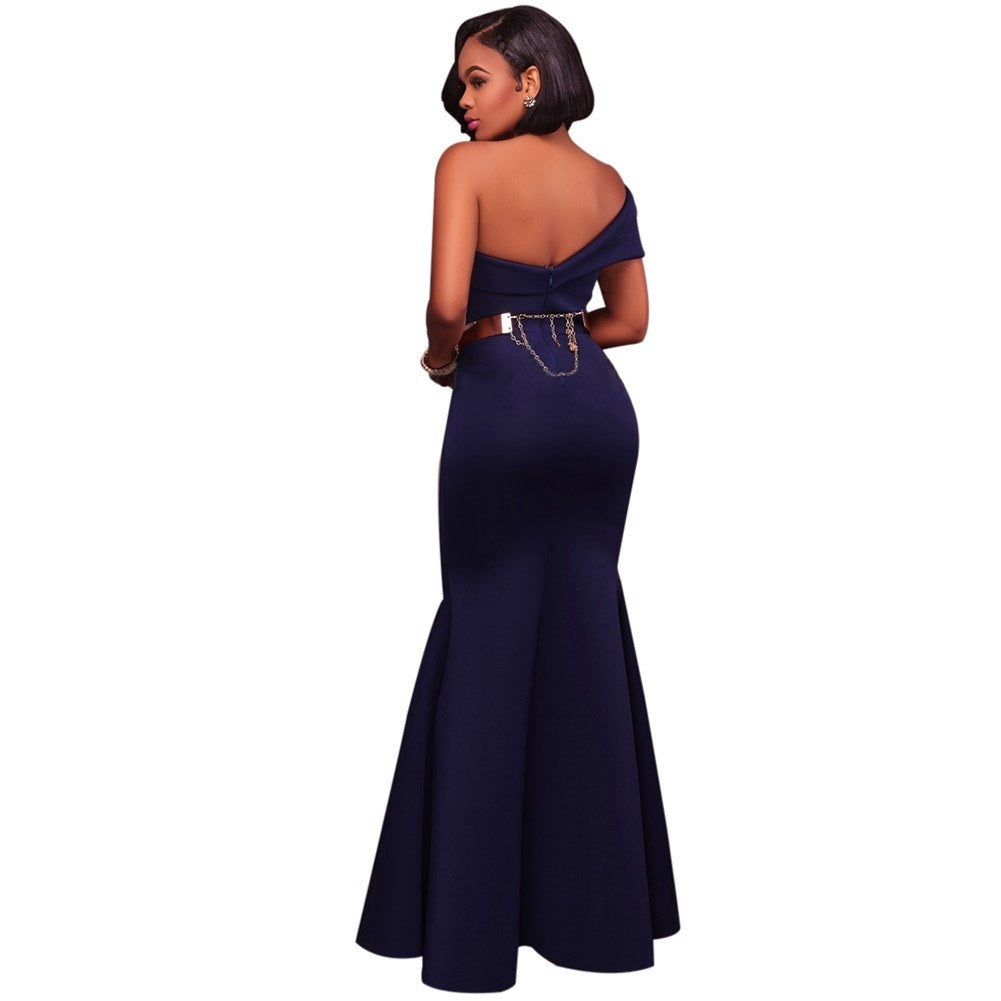 S4R-Ladies Sexy Party Maxi Red Sexy Dress Gown Evening Dresses