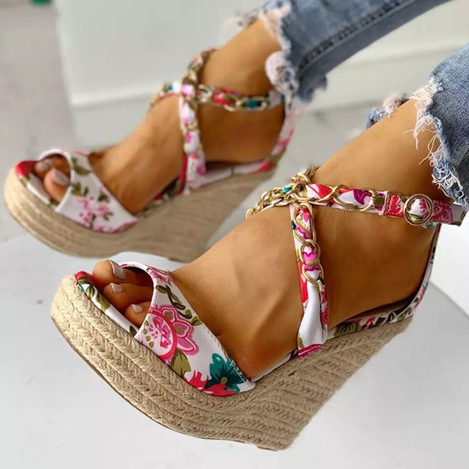 S4R-Women's Shoes Wedge Heel Women's Shoes Sandals