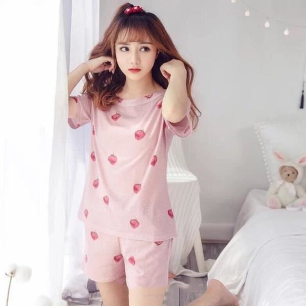 S4R-ShorT Sleeve Cute Sleepwear Homewear