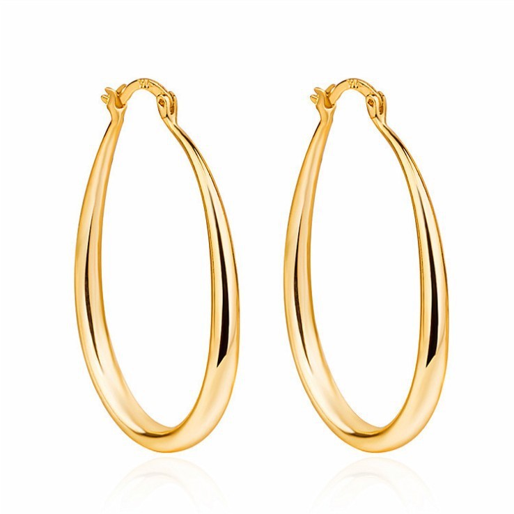 S4R-Geometric oval earrings