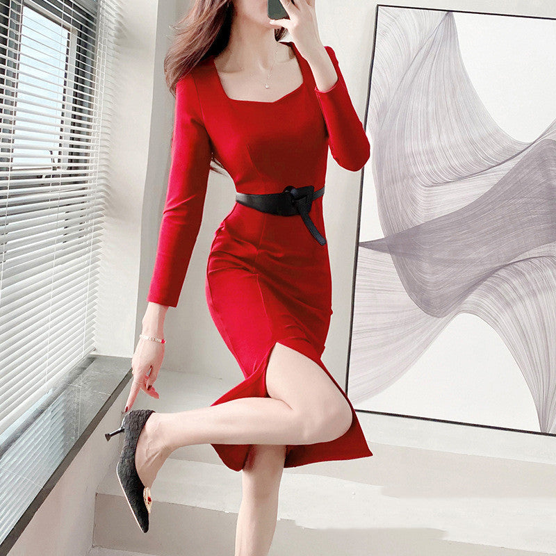 S4R-Women's Temperament Slim Package Hip Dresses