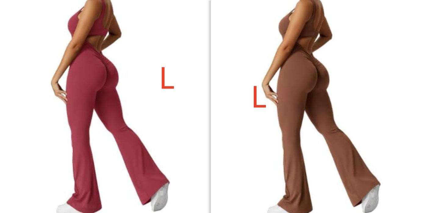 S4R-YEOREO Women Sleeveless Flare Jumpsuits