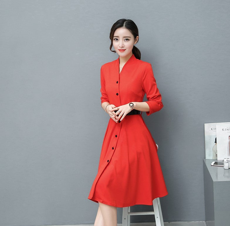 S4R-Long sleeved winter dresses