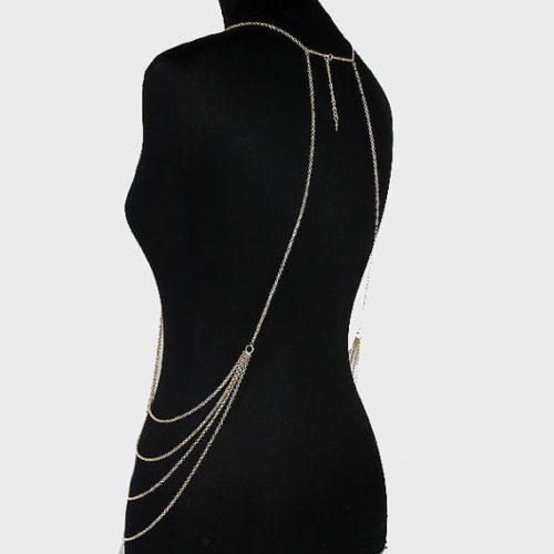 S4E-Pearl body chain jewelry