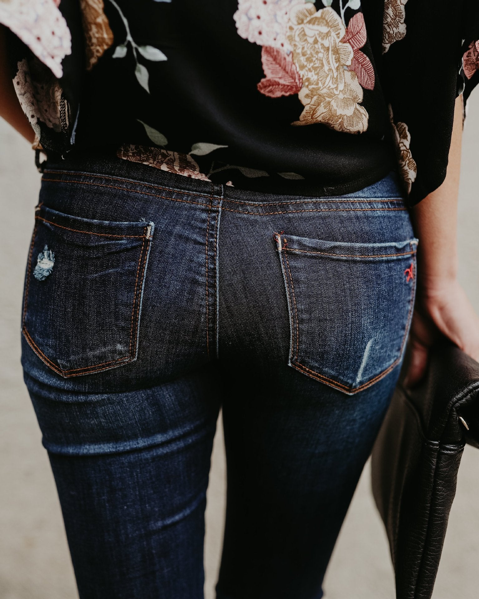 S4R-Denim jeans with ripped holes