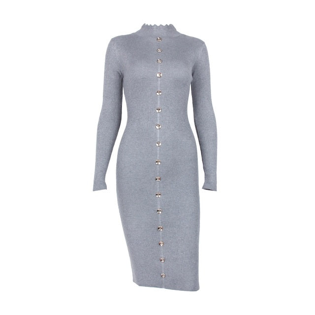 S4R-Knitted sweater dress