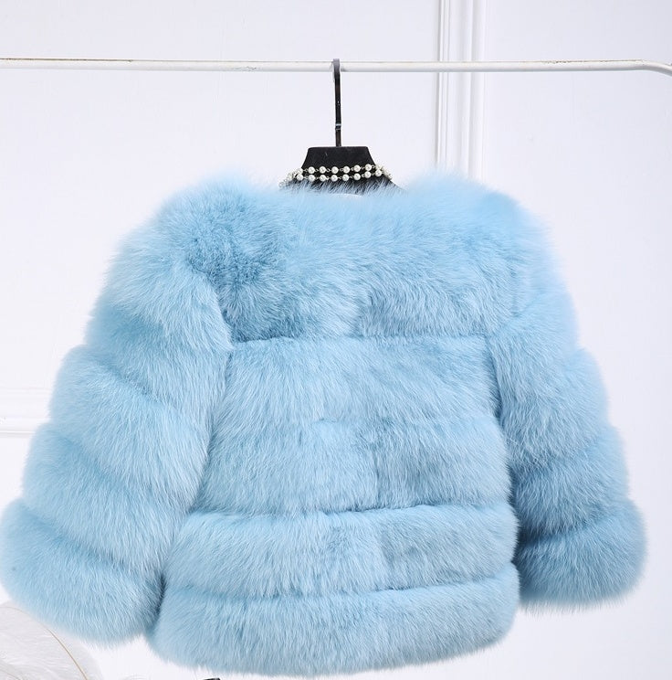 S4R-S-3XL Mink Coats Women Winter New Fashion FAUX Fur Coat Elegant Thick Warm Outerwear Fake Fur Jacket Chaquetas Mujer