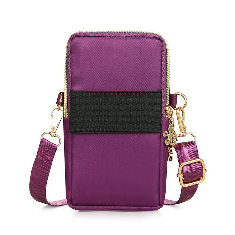S4R- Women Shoulder Bag 3-layer Zipper Design Small Crossbody Shoulder Bags Wallet Coin Purse