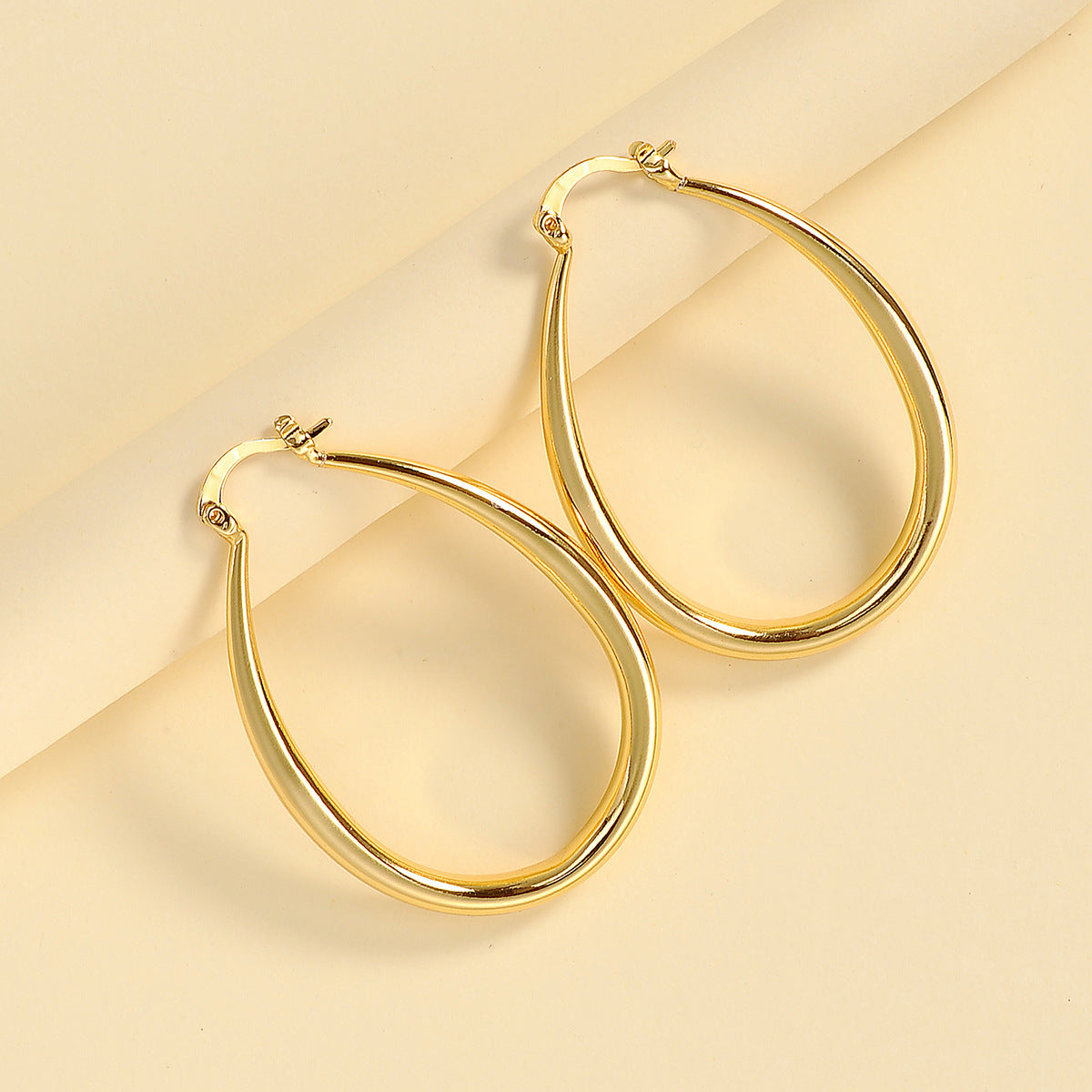 S4R-Geometric oval earrings