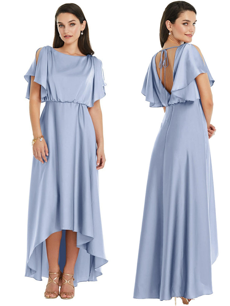 S4R-Satin Bridesmaid Dresses Slimming And Shading