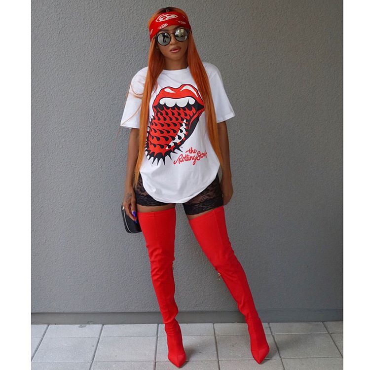 S4R-Red Tongue T-Shirts