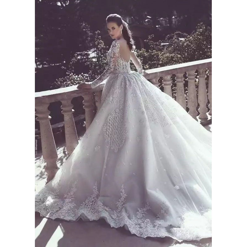 S4R-Africa Mermaid Wedding Dresses Long Sleeves Bridal Gowns