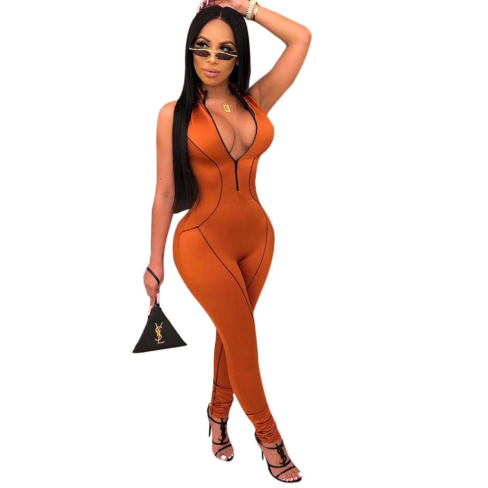 S4R-Side-striped jumpsuits