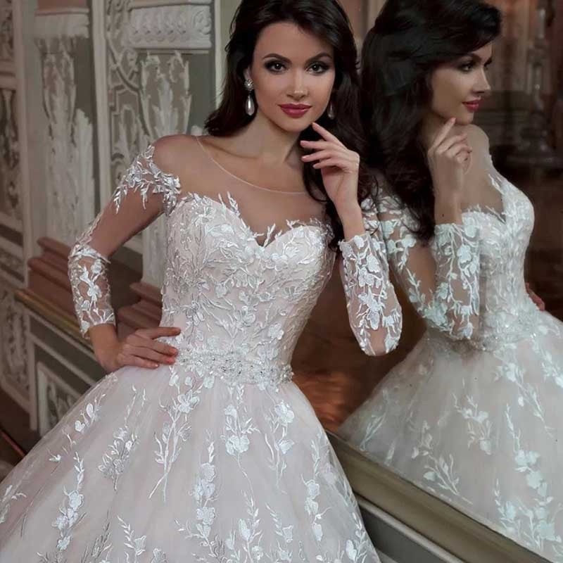 S4R-Wedding Gown Bridal Lace Dresses