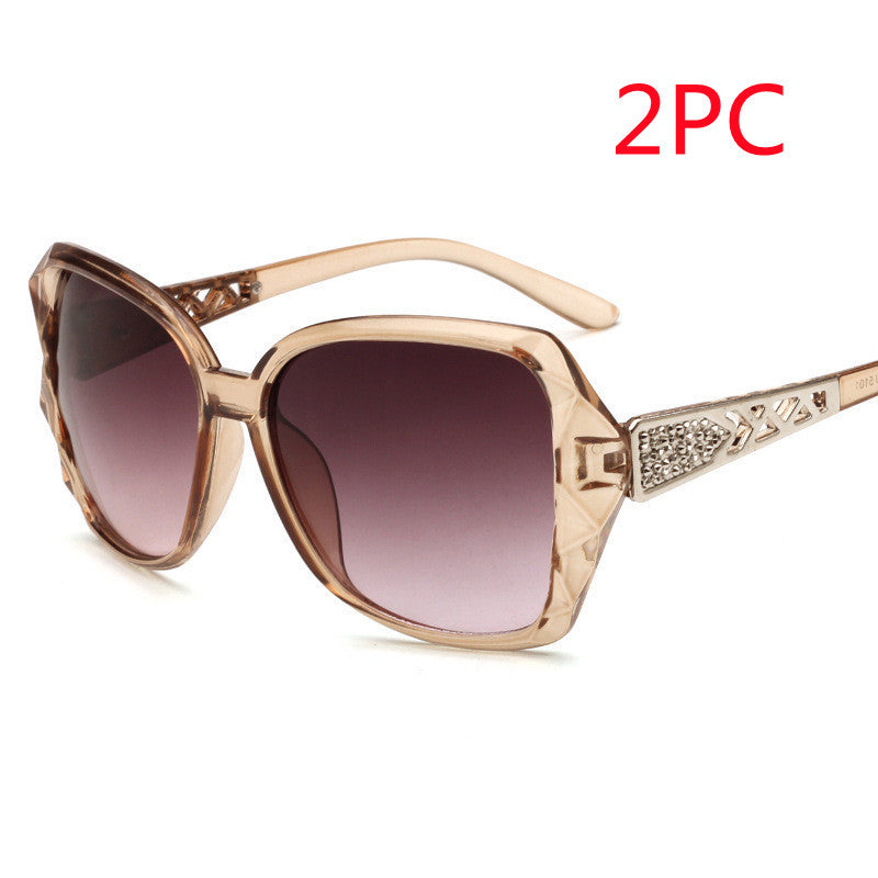 S4R-Women's Big Frame Sunglasses Women Retro Sunglasses