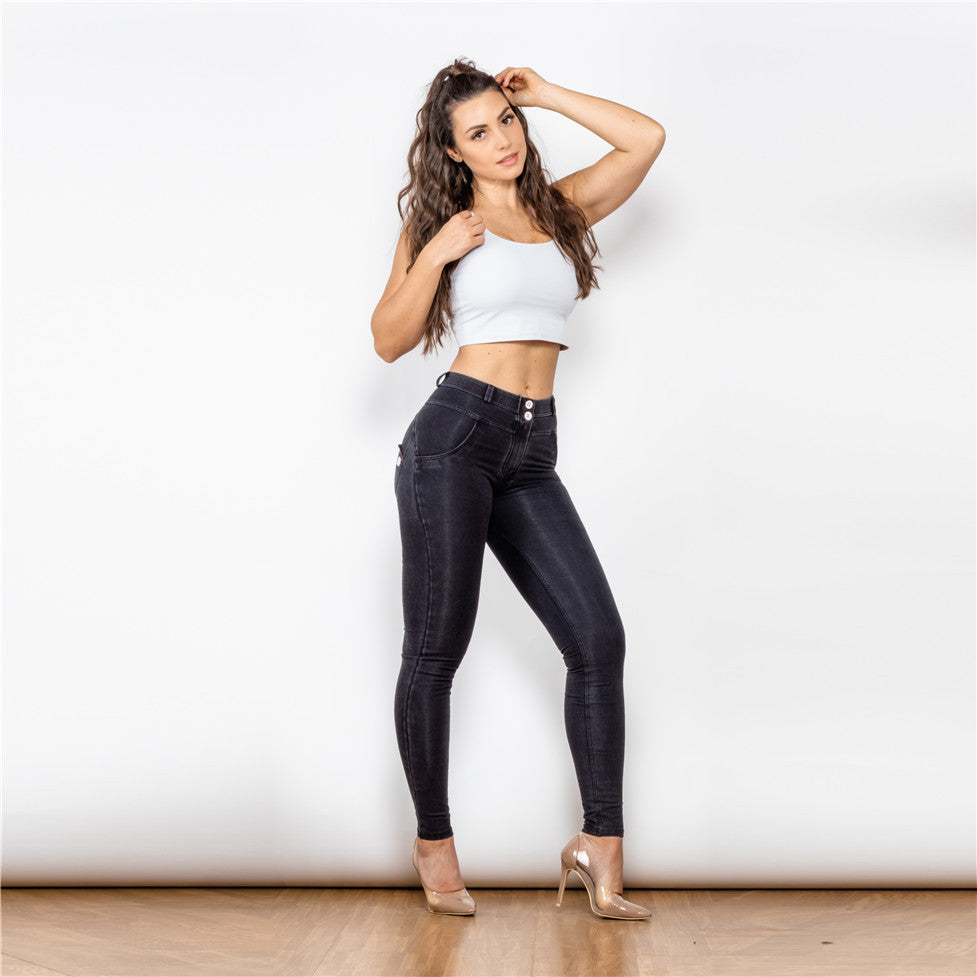 S4R-Melody Sretch Boyfriend Jean Straight Leg Jeans Womens Denim