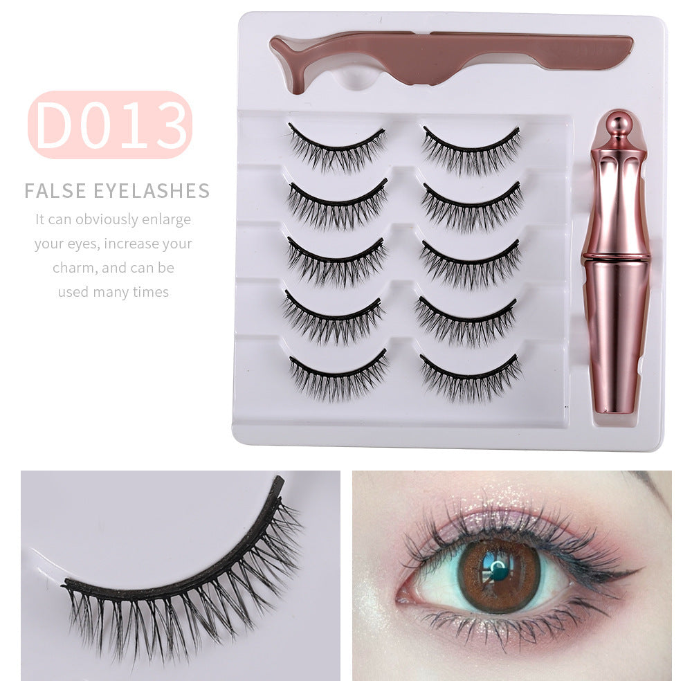 S4R-Mink Eyelashes Magnetic Eyelashes 5 Pairs Of Magnets