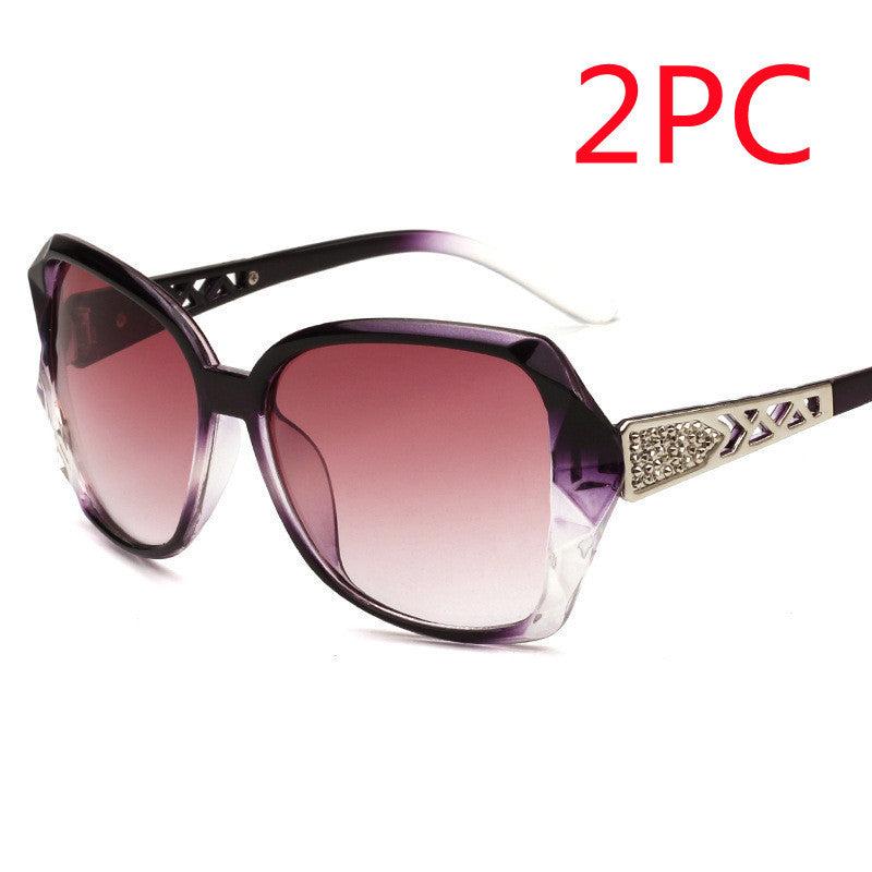 S4R-Women's Big Frame Sunglasses Women Retro Sunglasses