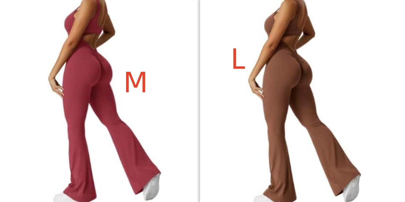 S4R-YEOREO Women Sleeveless Flare Jumpsuits
