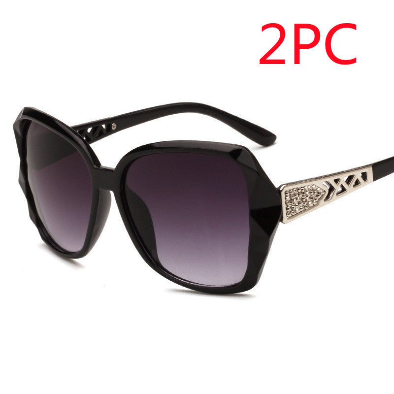 S4R-Women's Big Frame Sunglasses Women Retro Sunglasses
