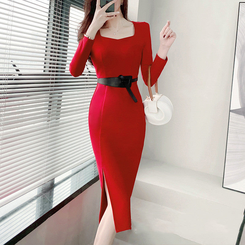 S4R-Women's Temperament Slim Package Hip Dresses