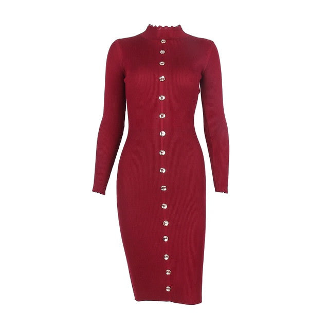 S4R-Knitted sweater dress