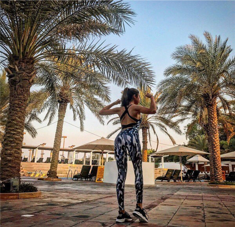 S4R-New Fashion Women Casual Camouflage Polyester Jumpsuits Playsuits Bodysuits