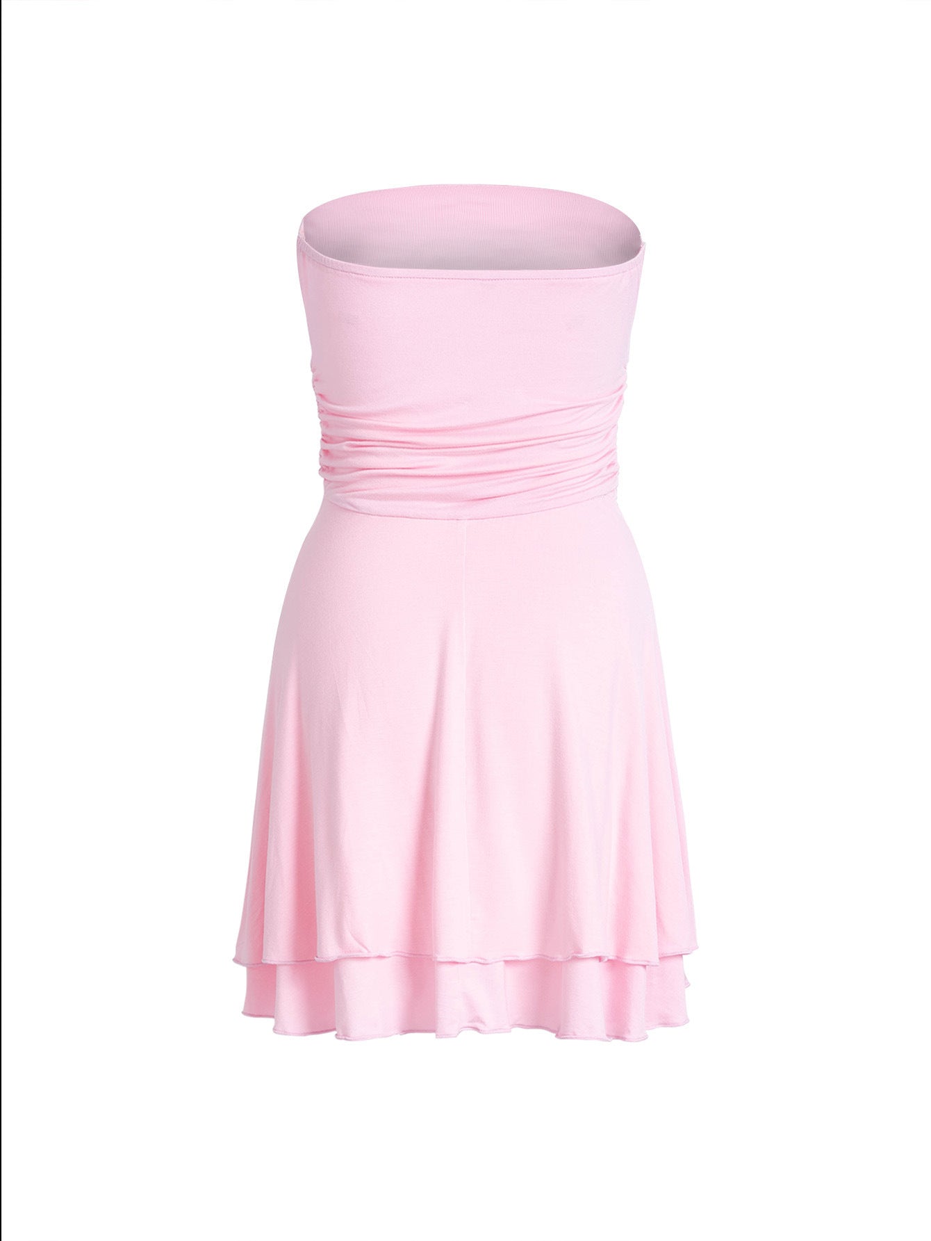 S4R-Y2K Tube-top Short Dress Summer Sexy Pleated Tight Dresses For Women's Clothing