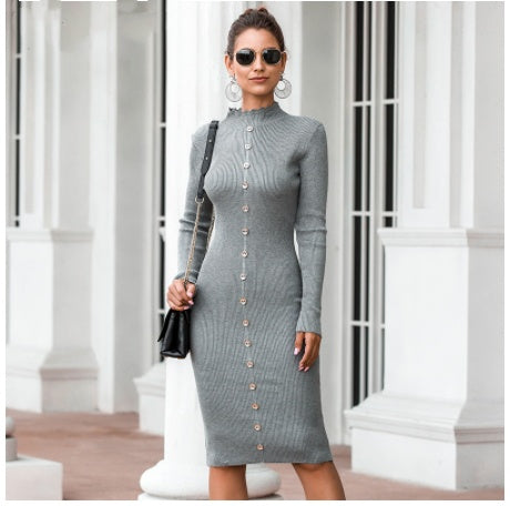 S4R-Knitted sweater dress