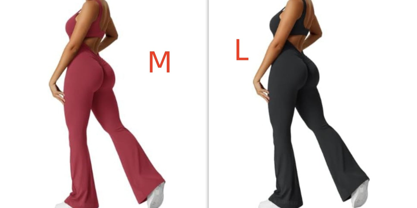 S4R-YEOREO Women Sleeveless Flare Jumpsuits