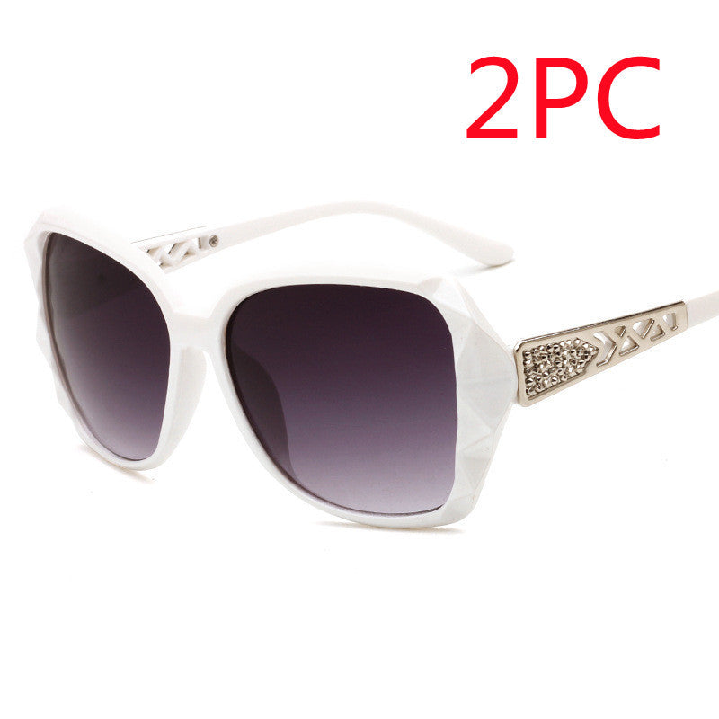 S4R-Women's Big Frame Sunglasses Women Retro Sunglasses