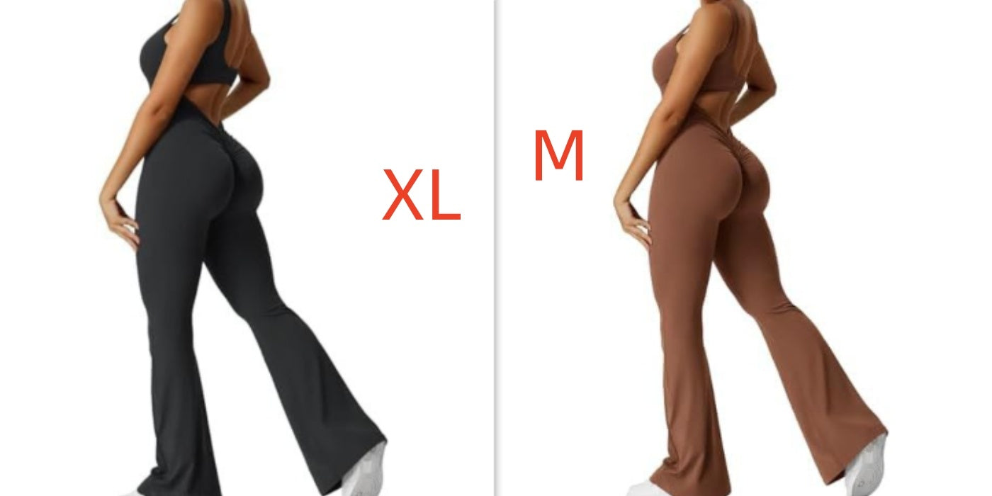 S4R-YEOREO Women Sleeveless Flare Jumpsuits