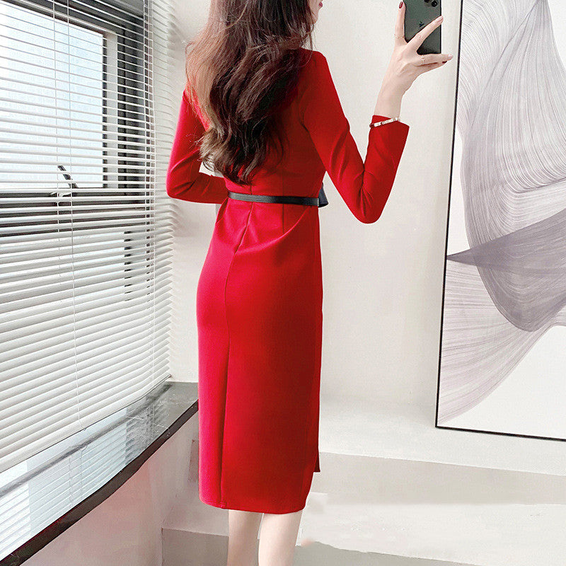 S4R-Women's Temperament Slim Package Hip Dresses