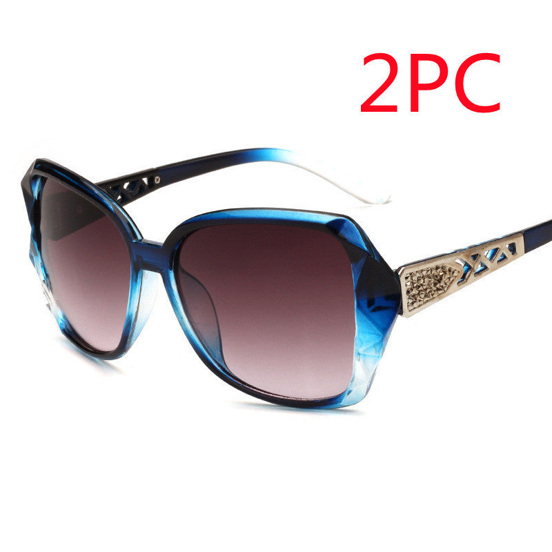 S4R-Women's Big Frame Sunglasses Women Retro Sunglasses