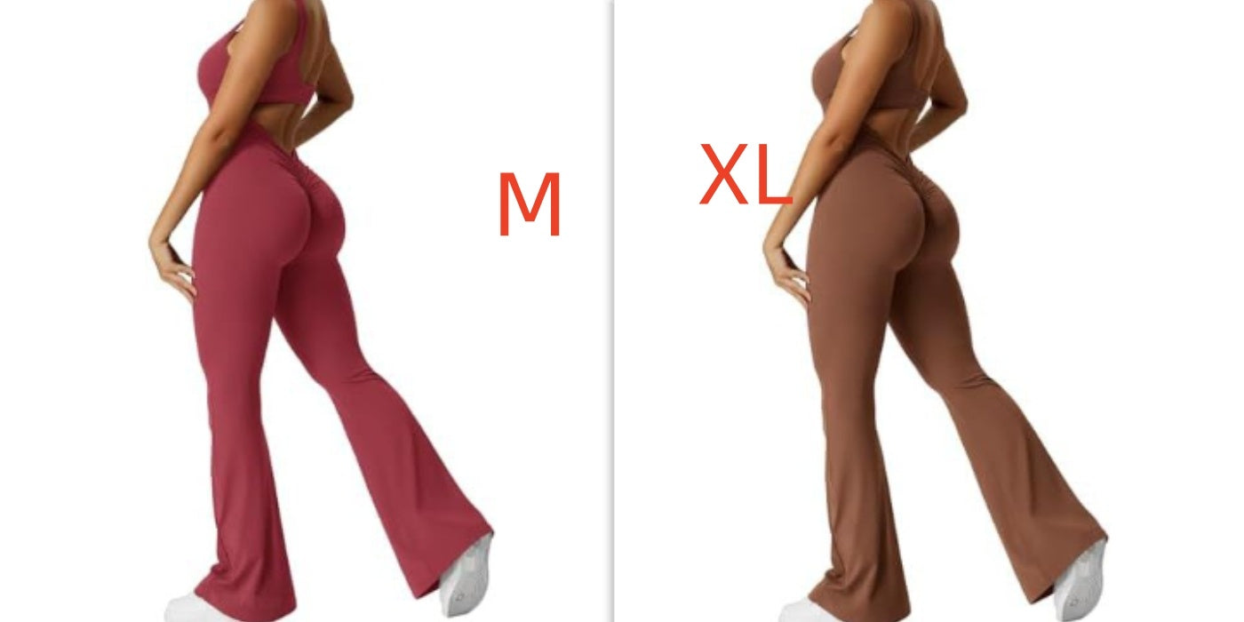 S4R-YEOREO Women Sleeveless Flare Jumpsuits
