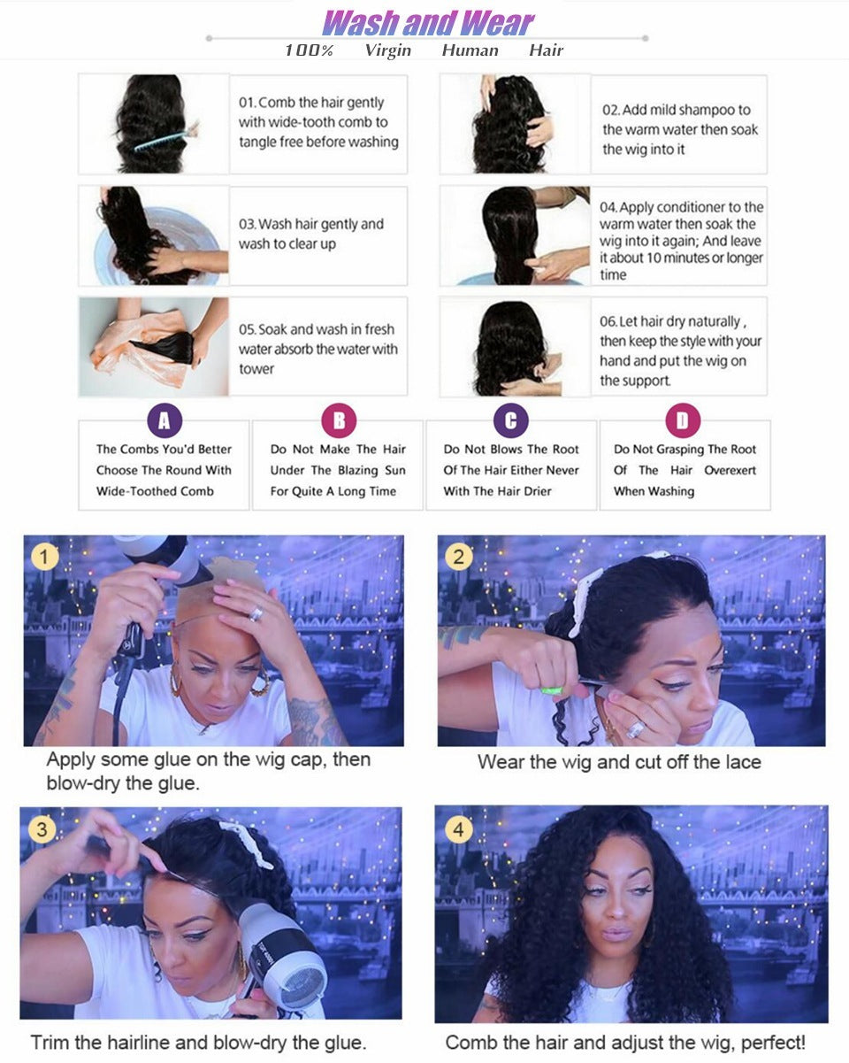 S4R-Body Wave Human Hair Lace Front Wigs