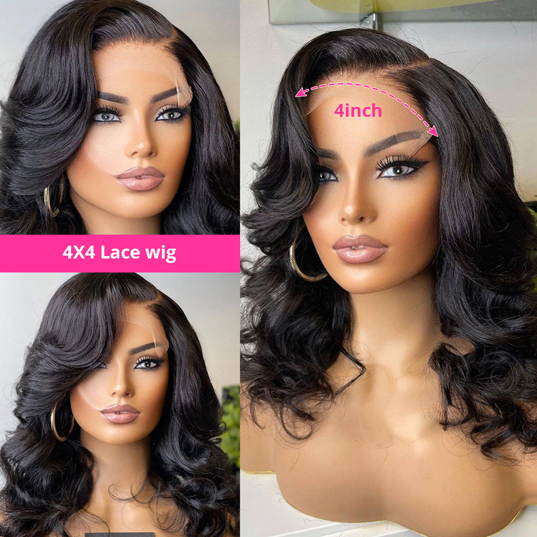 S4R-13X4 Lace Front Bob Wigs Brazilian