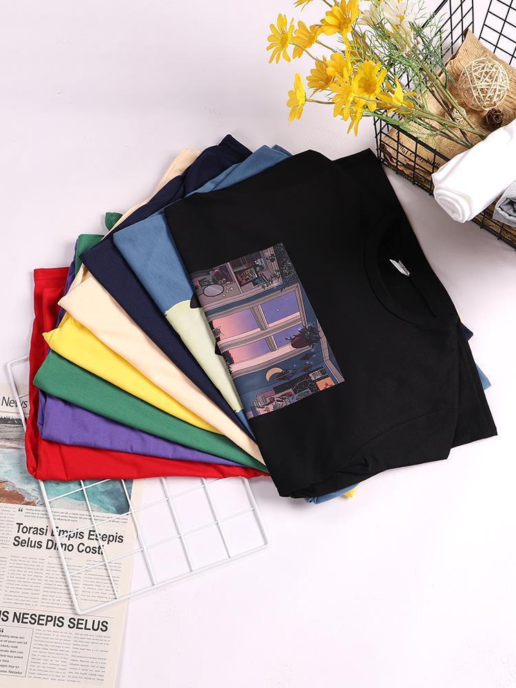 S4R-Let's Get Away Vacation Pattern Female T-shirts