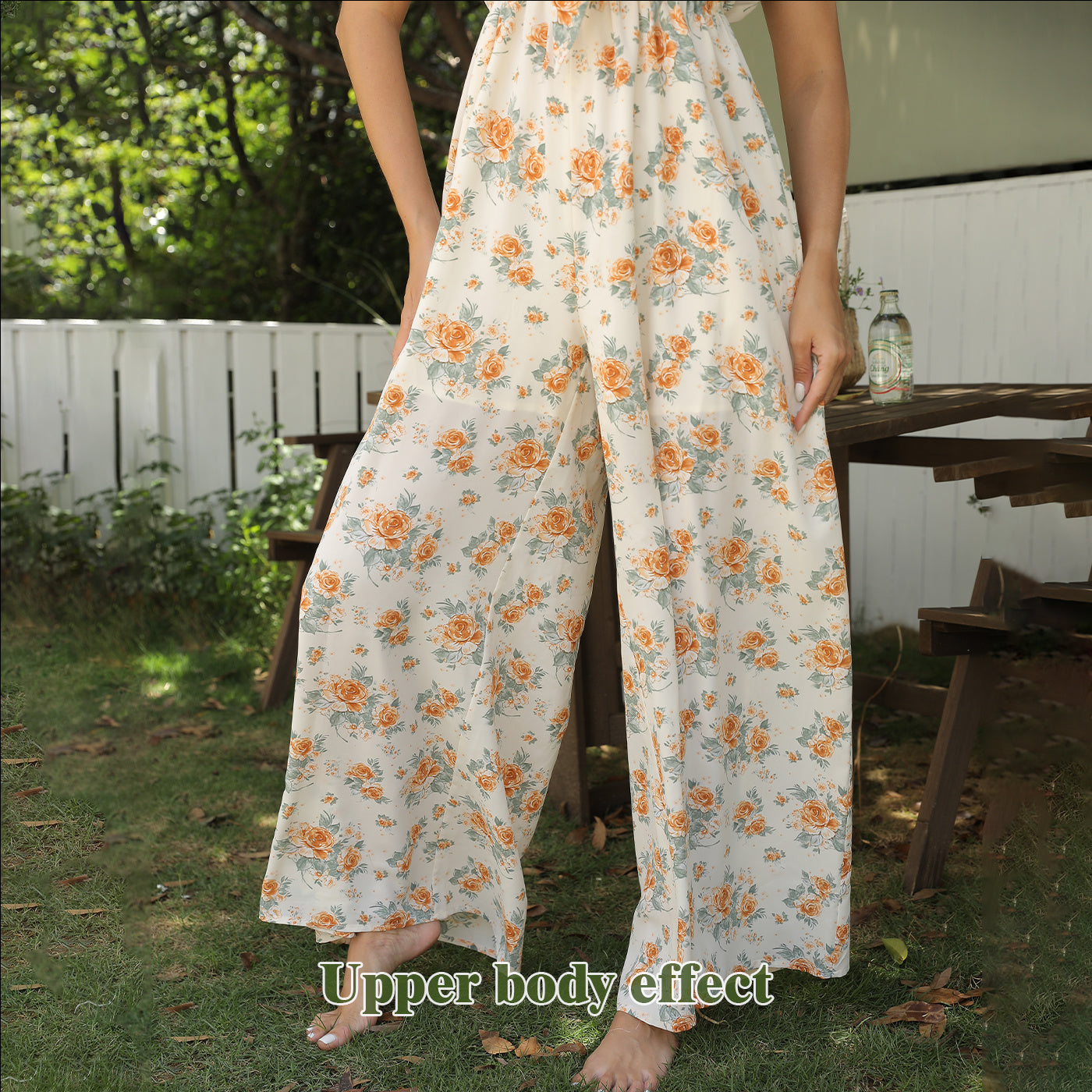 S4R-Women's Fashion Simple Printed Dresses Jump Suit