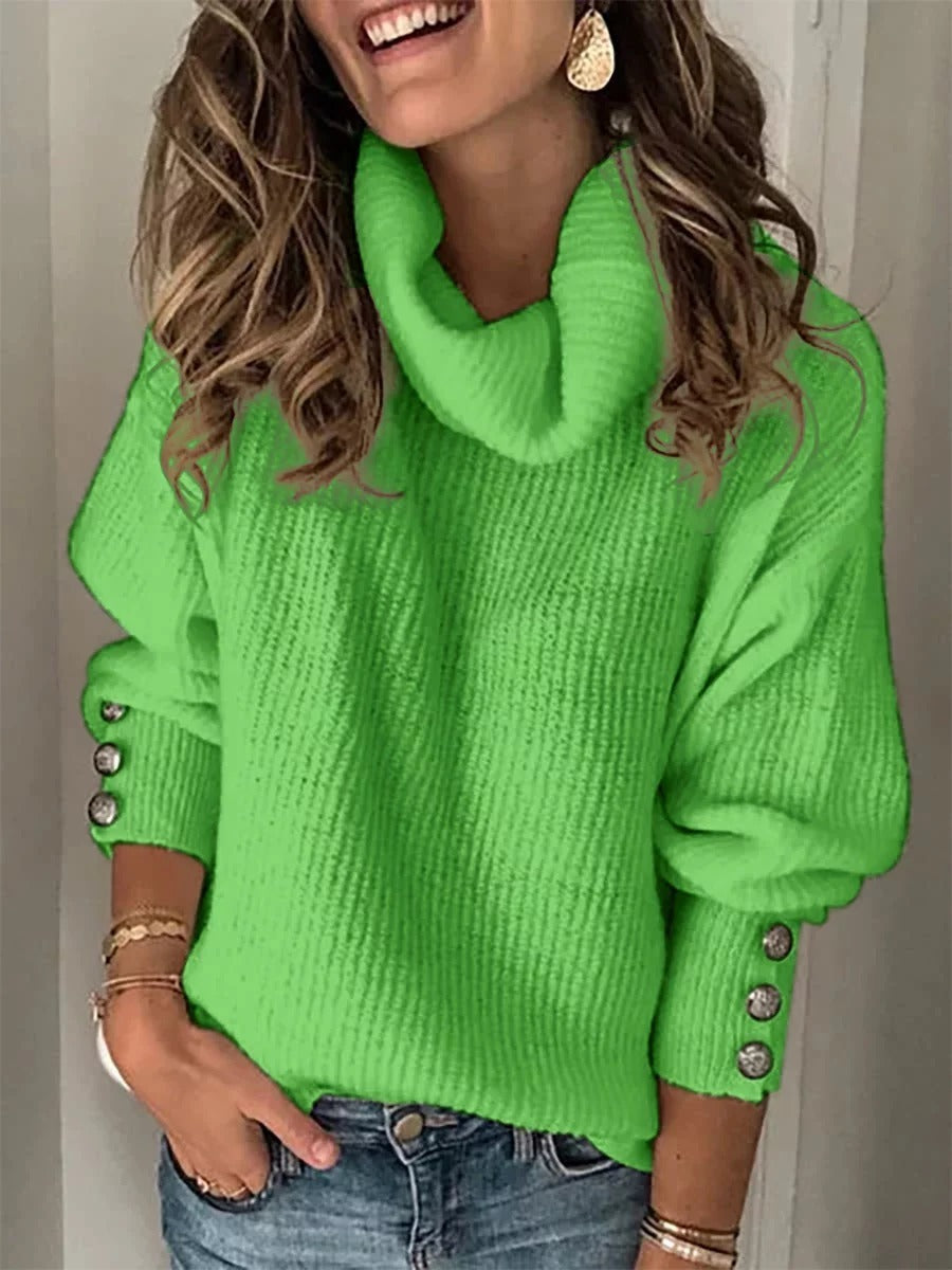 S4R-Ladies' Sweaters Turtleneck Sweaters Tops