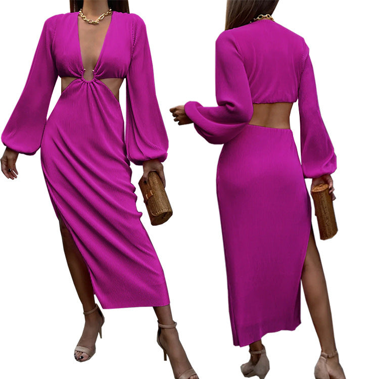 S4R-Autumn Fashion Pressed Pleated Waistless Women's Dresses