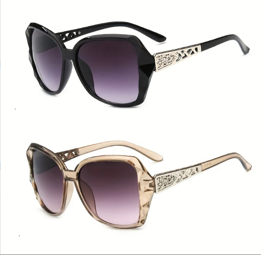 S4R-Women's Big Frame Sunglasses Women Retro Sunglasses