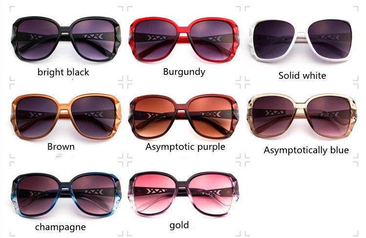 S4R-Women's Big Frame Sunglasses Women Retro Sunglasses