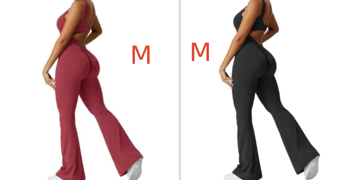S4R-YEOREO Women Sleeveless Flare Jumpsuits