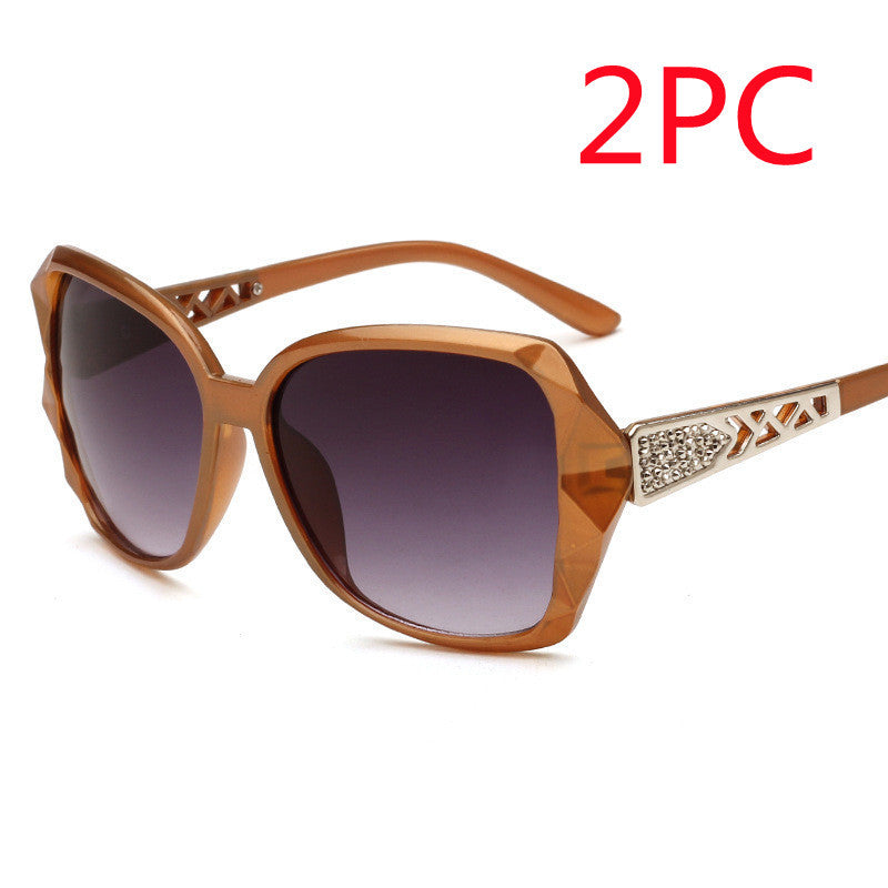 S4R-Women's Big Frame Sunglasses Women Retro Sunglasses